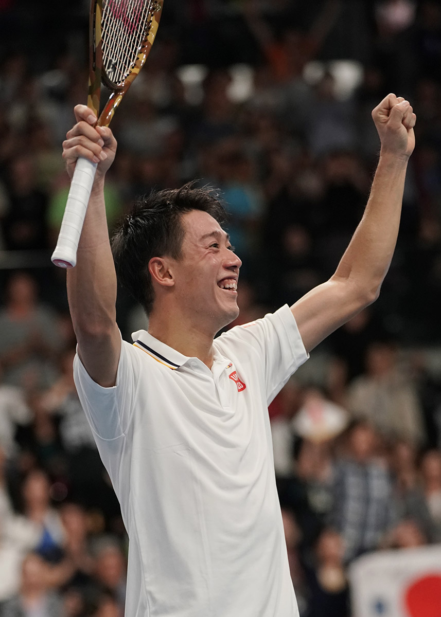 錦織圭曲者破り8強 準々決勝は金曜日 綿貫 西岡敗退 ジャパンオープン Tennis Jp テニス ドット ジェイピー