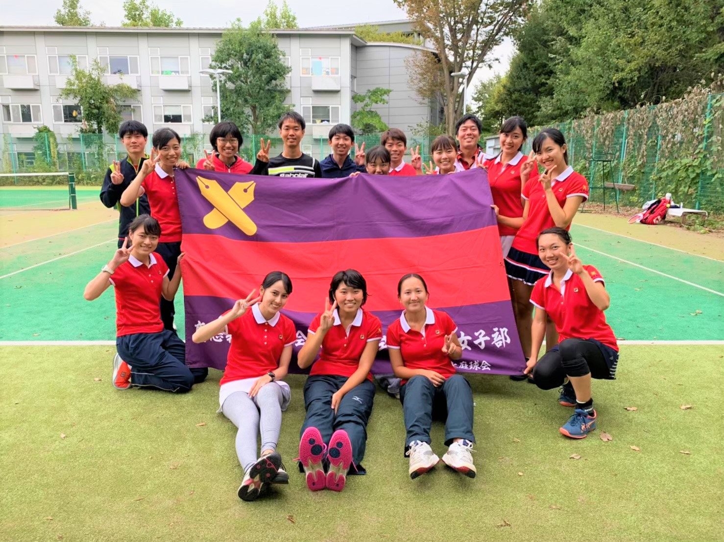 ミズノ 慶應庭球部 ユニフォーム M 慶應義塾大学 テニス部 - スポーツ別